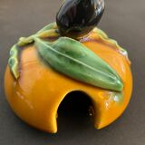 Vallauris ceramic dabbling olive pot