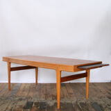 Blond teak, Johannes Andersen low table
