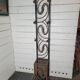 Art deco wrought iron coat rack from the 1930s