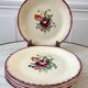 Set of 6 dessert plates Moulin des Loups Orchies 30s
