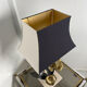 Lampe florale bronze 1970