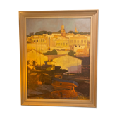 Painting "Martigues Canal, mirror to birds" 1980