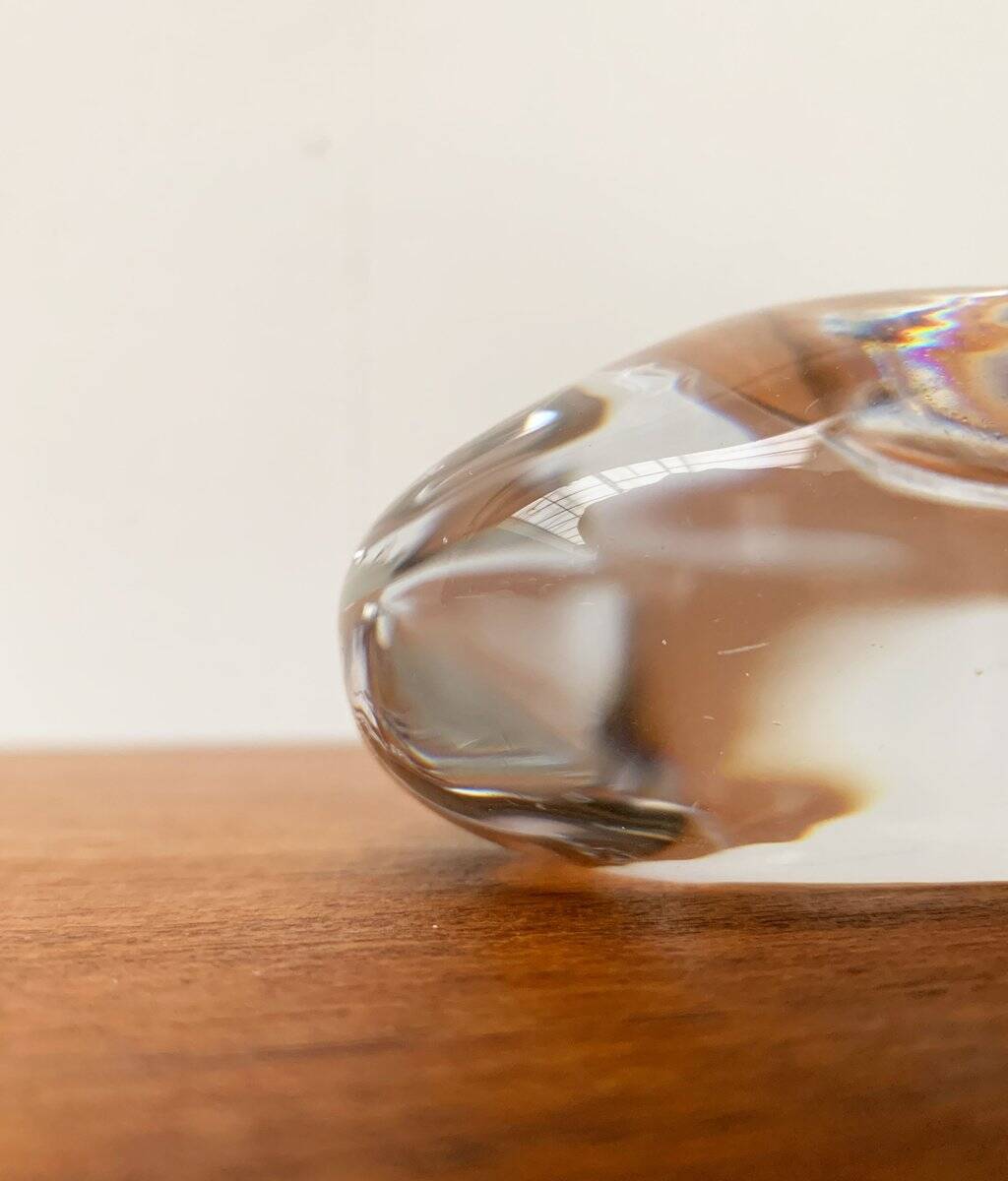 Vintage Swedish glass candlestick from Orrefors