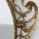 Miroir ovale en métal doré de style rococo, Italie, 20e siècle