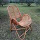 Vintage rattan armchair by Dirk Van Sliedregt for Rohe Noordwolde.