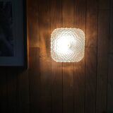 Small antique square vintage wall/ceiling light, 18 cm