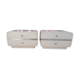 Paire tables de chevets vintage
