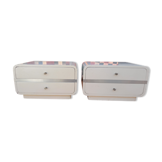 Pair Vintage bedside table