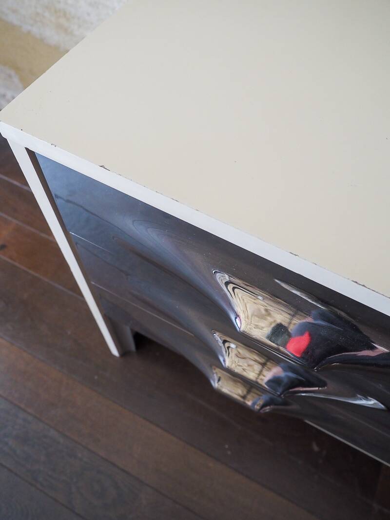 DF-2000 Commode by Raymond Loewy – chrome – Space Age design