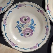 lot de 5 assiettes 1930 signées Marcel Goupy