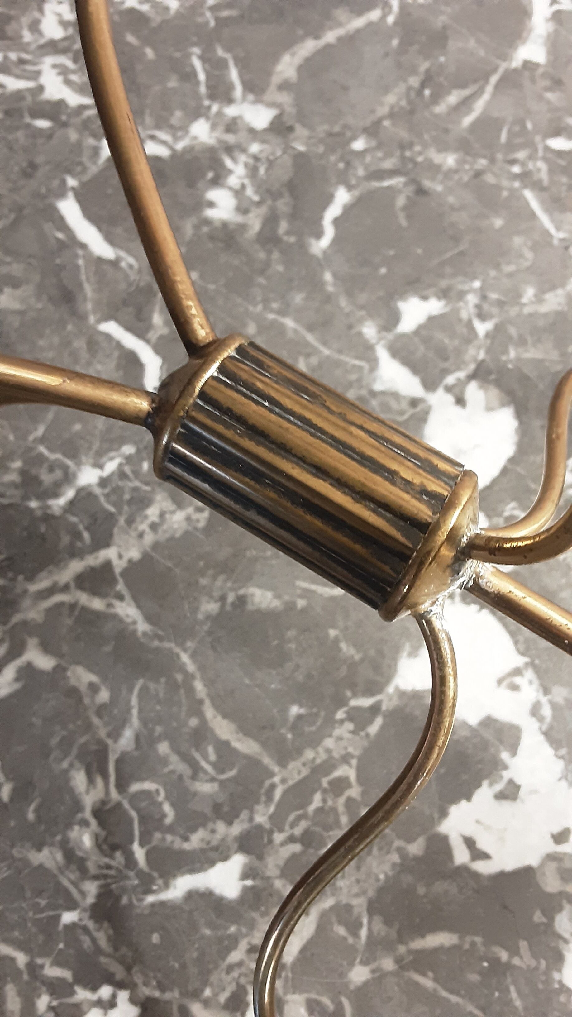 Brass chandelier - crowns - year 50