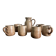 Vintage complete stoneware service – 6 mugs & jug Vallauris