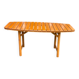 Clairitex 1970 folding garden table in solid wood 160x80cm
