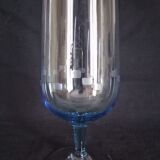 Set of 6 colored Art Deco style glasses, large size, 1960s