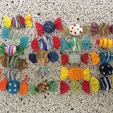 21 Murano glass candy knife holders