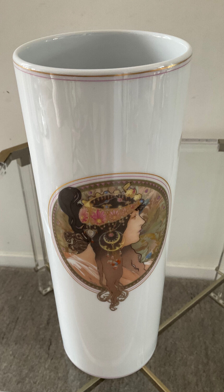 Vintage vase Alfons Mucha Germany