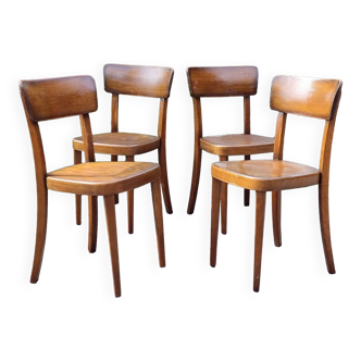 4 chaises bistrot "classic" de Horgen-Glarus (suisse) années 60