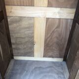 Parisian Bonnetiere wardrobe from the 1900s in solid chestnut.