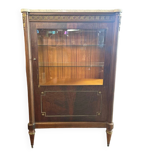 Vitrine ancienne bois marbre – Meuble vintage
