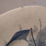 Faience dish of clairefontaine decor marine