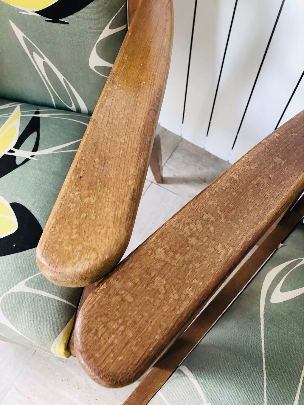 Pair of vintage bridge armchairs, 1950