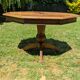 Table de salle à manger octogonale extensible en bois