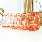 Art Deco geometric pink vase