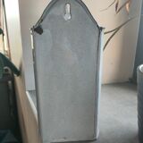 Old wall vase stamped aseptic enamelled sheet metal