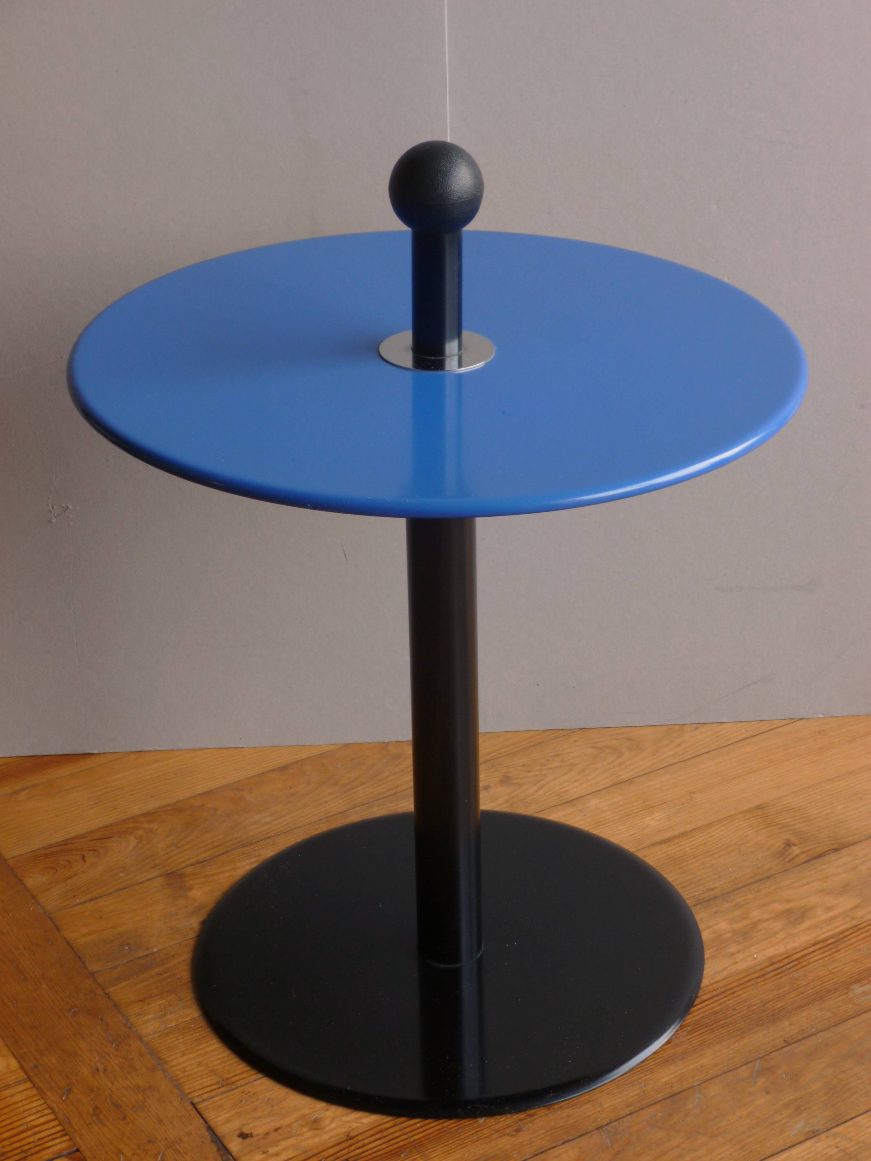 Postmodern pedestal table, 80s