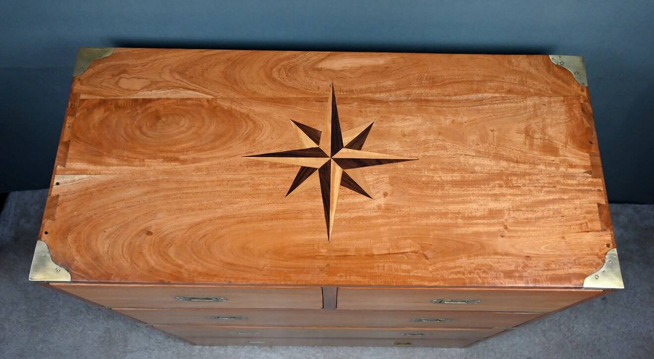 Marine Commode in Teak, India – 20th Century