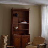 Rare high cabinet in teak by Martin Nyrop for Rud. Rasmussen, Denmark, early 20th century.