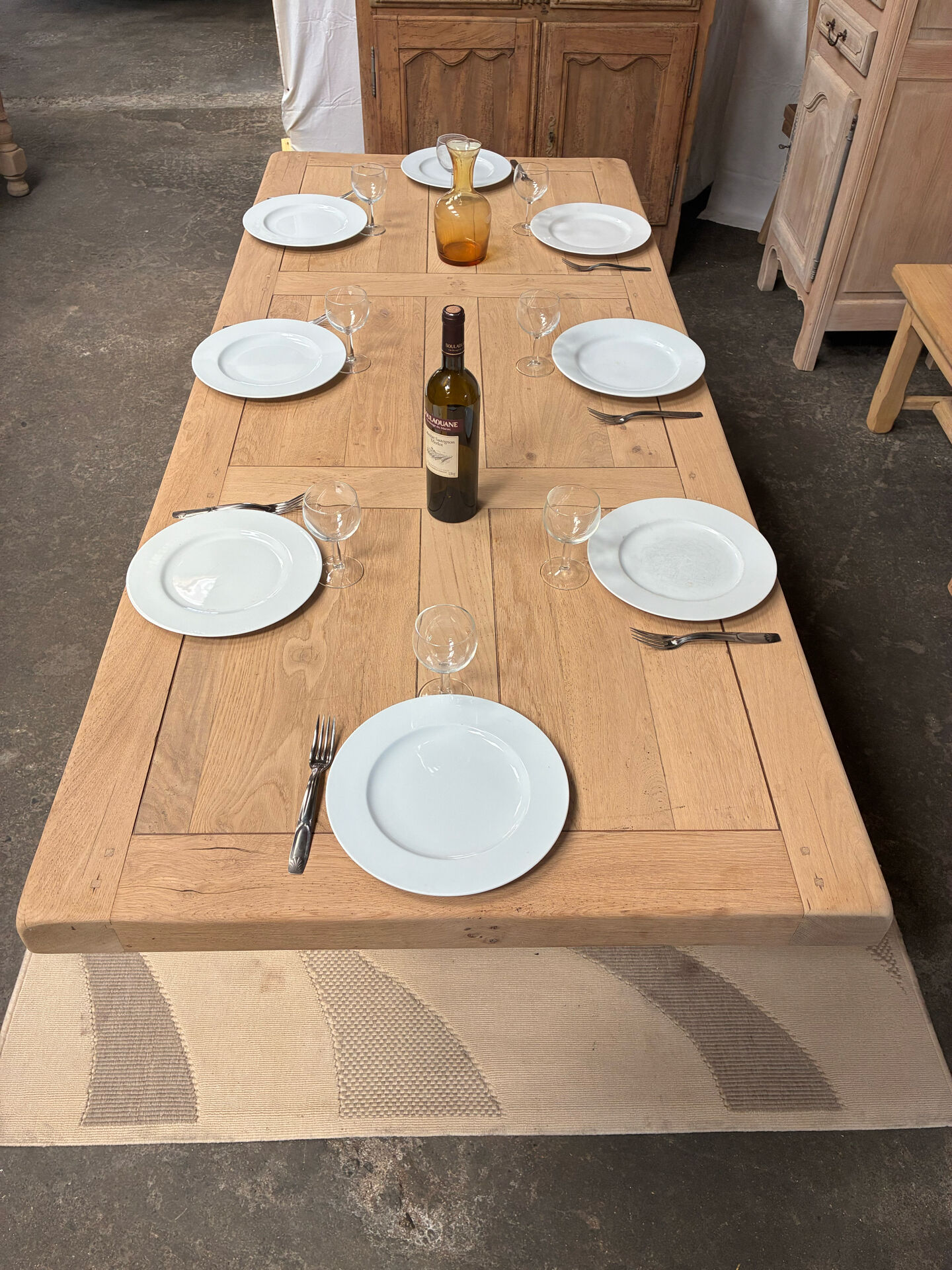 Monastery table in solid oak