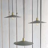 Grey military suspension lamp