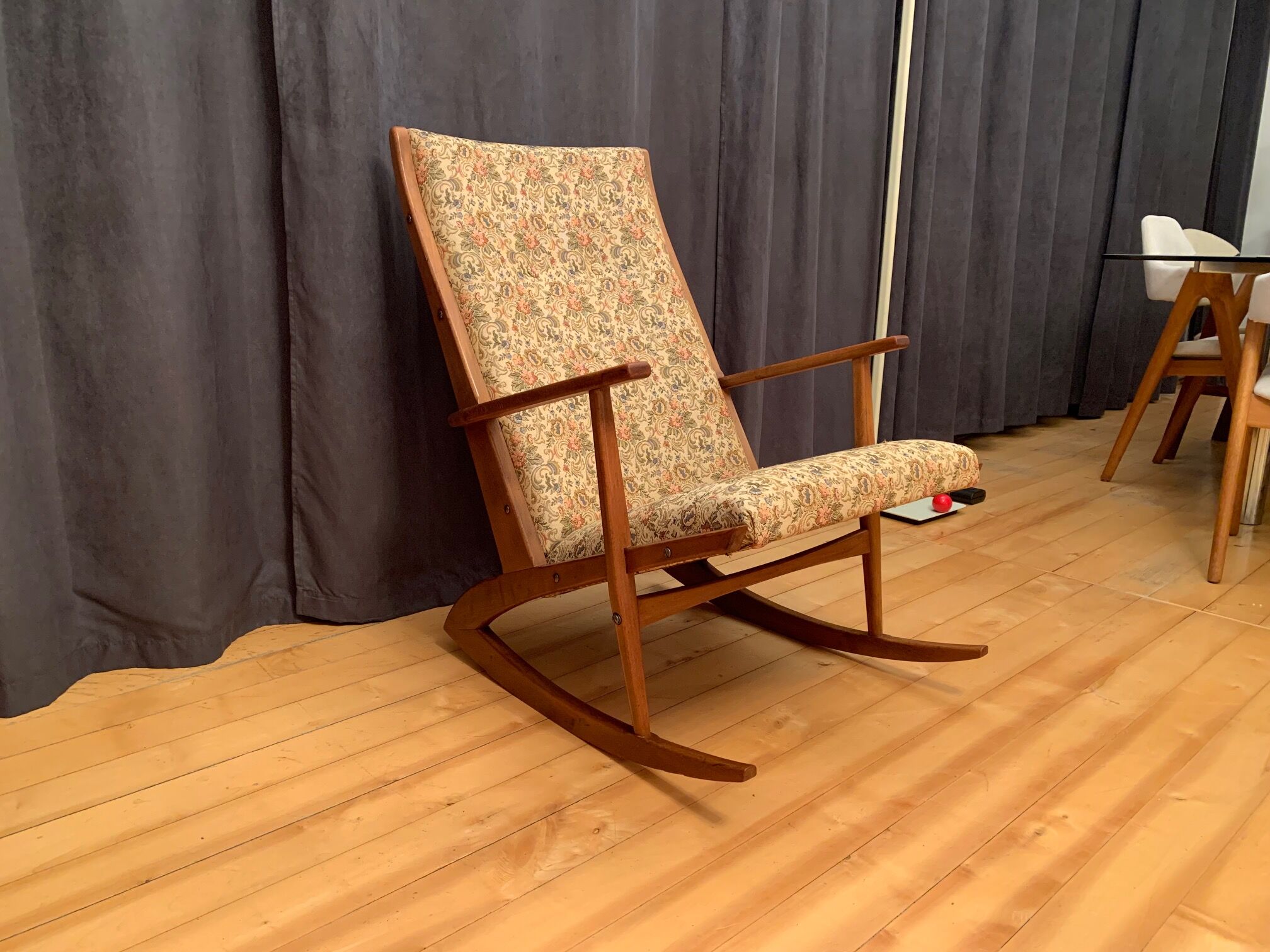Model 97 rocking chair by Holger Georg Jensen, Tønder Møbelværk, Denmark, 1950s