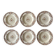 6 antique semi-deep plates in Longchamp earthenware.