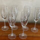 6 flutes decoration ear of wheat in crystal
