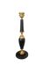 Lampe en cuir noir Le Tanneur