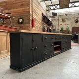 Old piece of furniture transformed into a TV stand