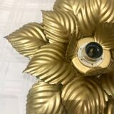 Wall lamp or ceiling lamp golden flower