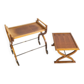 Beautiful pair of vintage teak tables – Serving table - Benoit-Guyot Lyon