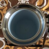 Everest chrome vintage ice bucket and its graphic patterned lid