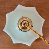 Suspension vintage lampshade in opaline mint