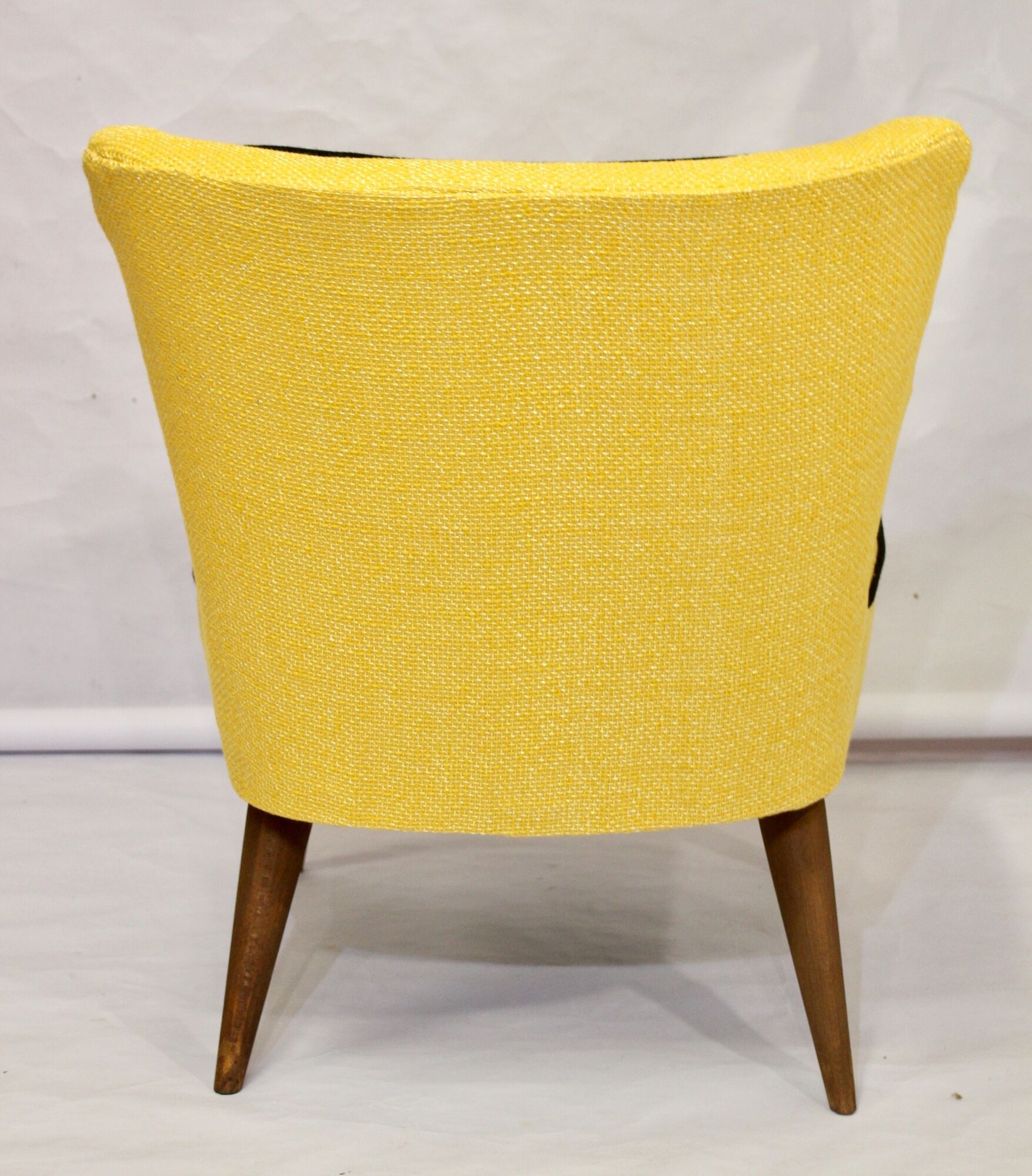 Vintage cocktail armchair from the 50's restored Kenzo fabric Lelievre Edition