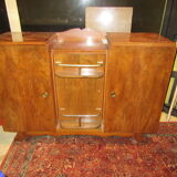 Buffet bar plated Art Deco Walnut