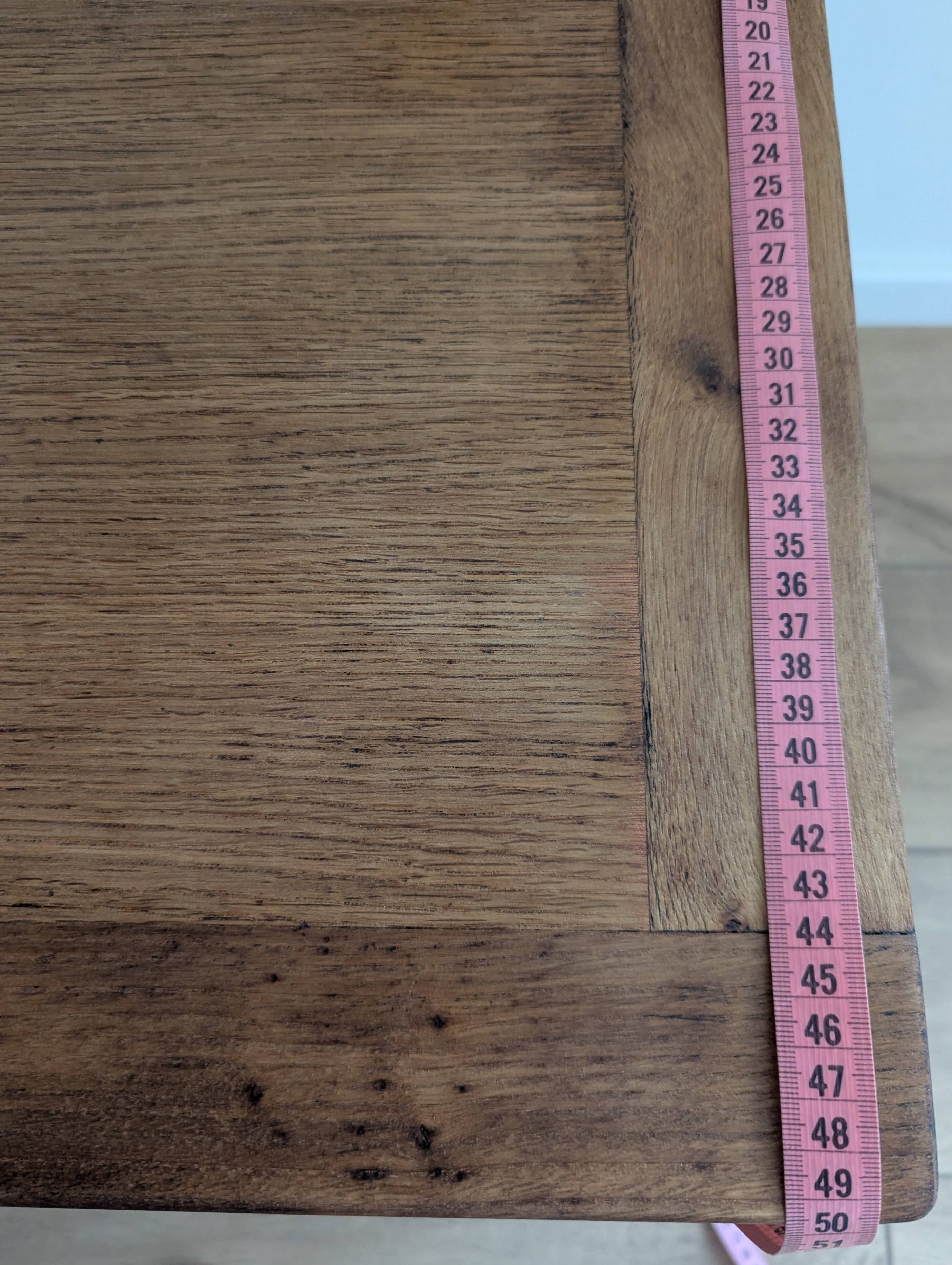 Solid wood coffee table with carved twisted legs