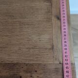 Solid wood coffee table with carved twisted legs