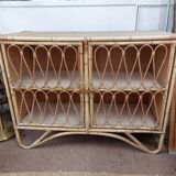 Rattan storage unit