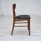 1960s, Danish design, set of 4 reupholstered dining chairs.