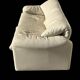 Maralunga White Leather Sofa By Vico Magistretti For Cassina, 1970s No. 2