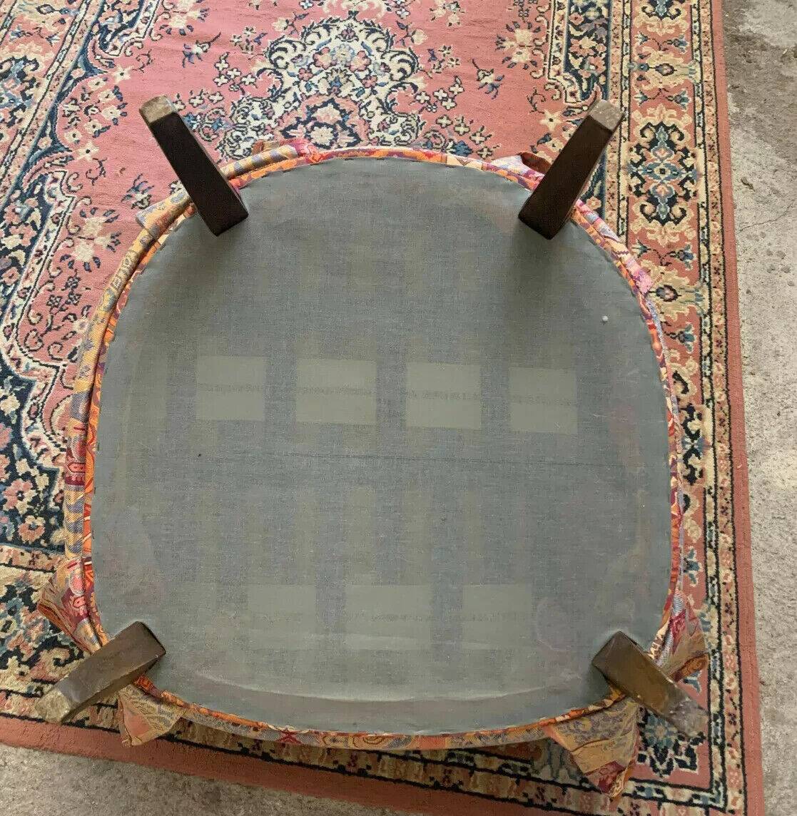 Pair of Napoleon III period toad armchairs